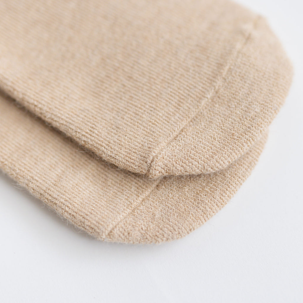 シルクふぁみりぃ アルパカ足湯ソックス ナチュラルベージュ