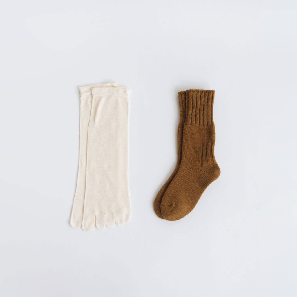 シルクふぁみりぃ 締め付けない絹100%5本指靴下