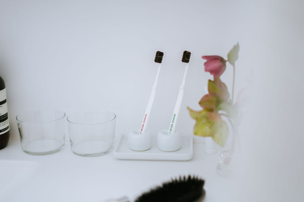 かなや刷子 馬毛歯ブラシ 3本入り