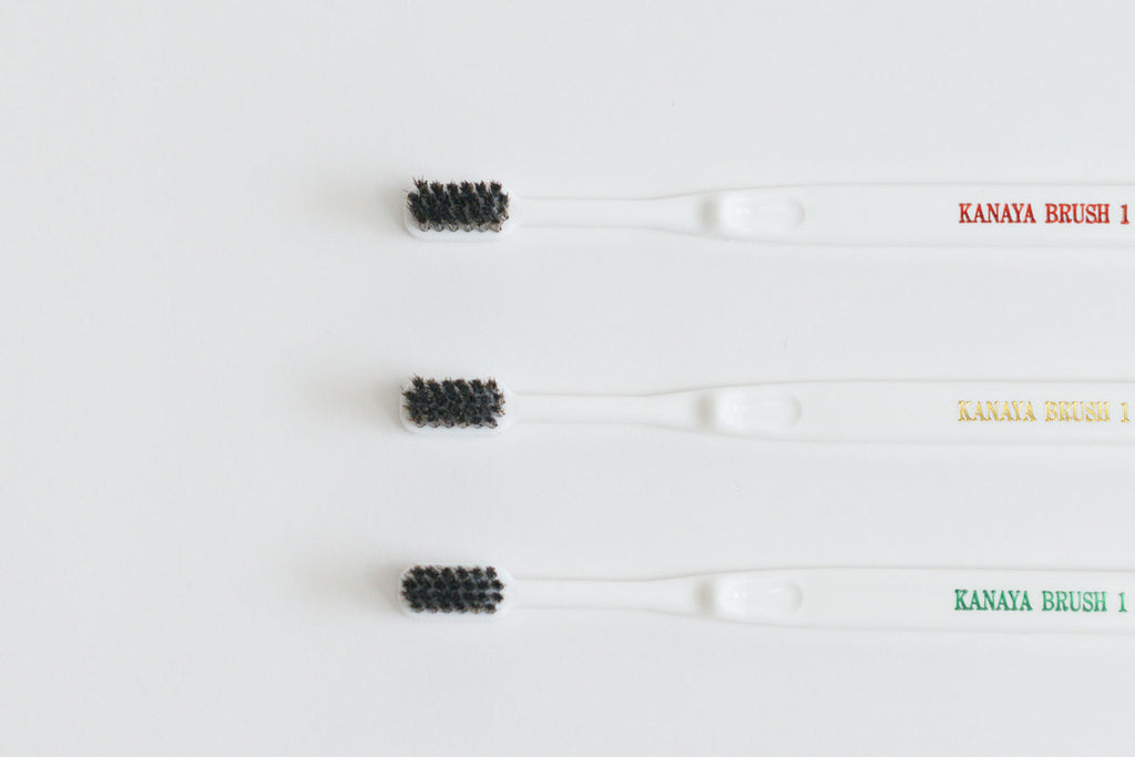 かなや刷子 馬毛歯ブラシ 3本入り