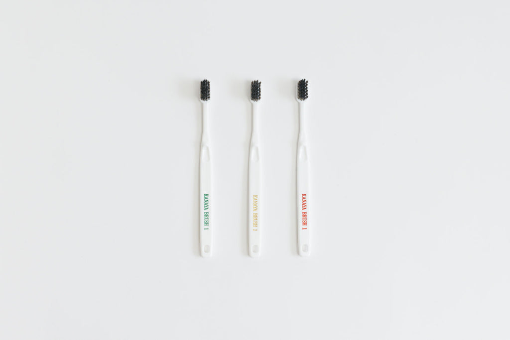 かなや刷子 馬毛歯ブラシ 3本入り