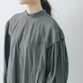 【SALE】「わたしたちらしい、大人のかわいらしさ」キュプラコットン タックワンピース