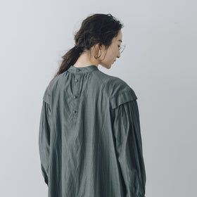 【SALE】「わたしたちらしい、大人のかわいらしさ」キュプラコットン タックワンピース