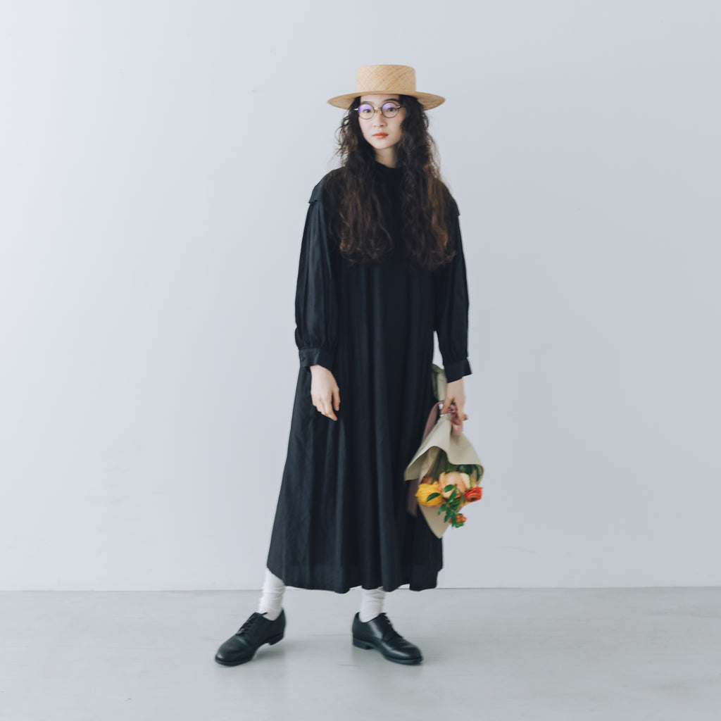 「わたしたちらしい、大人のかわいらしさ」キュプラコットン タックワンピース