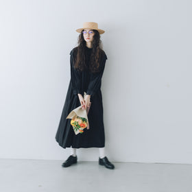 「わたしたちらしい、大人のかわいらしさ」キュプラコットン タックワンピース