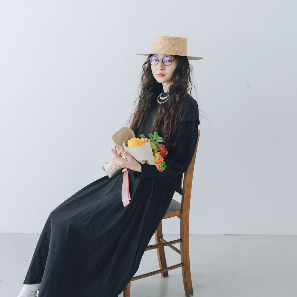 「わたしたちらしい、大人のかわいらしさ」キュプラコットン タックワンピース