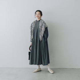 【SALE】「わたしたちらしい、大人のかわいらしさ」キュプラコットン タックワンピース