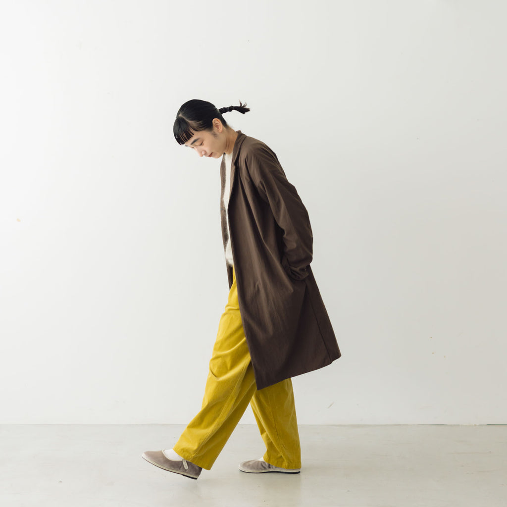 MUYA Nylon Livery Coat tailored collar