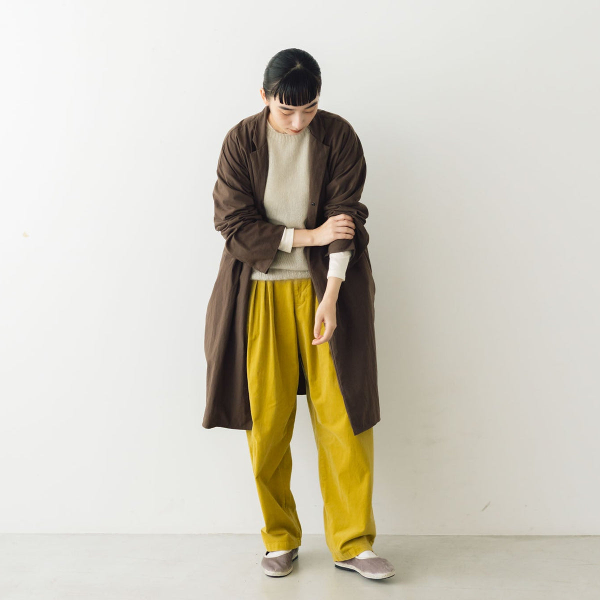 MUYA Nylon Livery Coat tailored collar ｜くらすこと公式オンライン