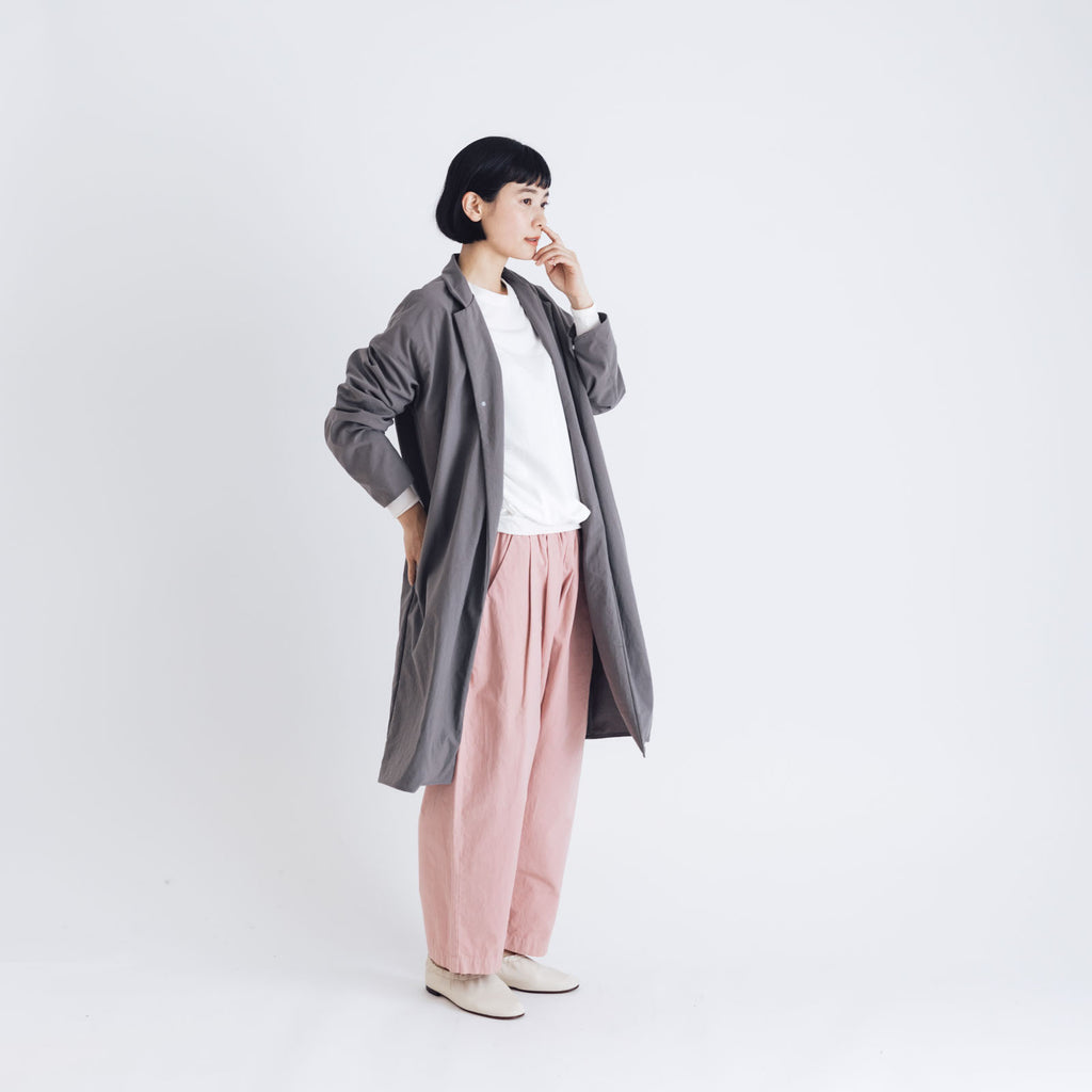 MUYA Nylon Livery Coat tailored collar