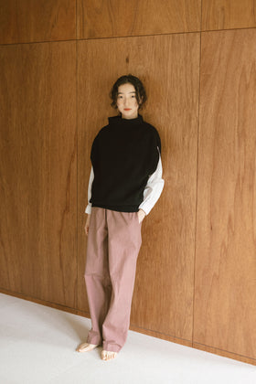 fruits of life リブニットベスト