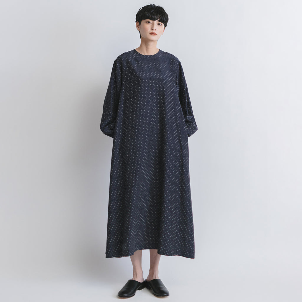 fruits of life ドットギャザーワンピース 水玉