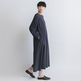 fruits of life ドットギャザーワンピース 水玉