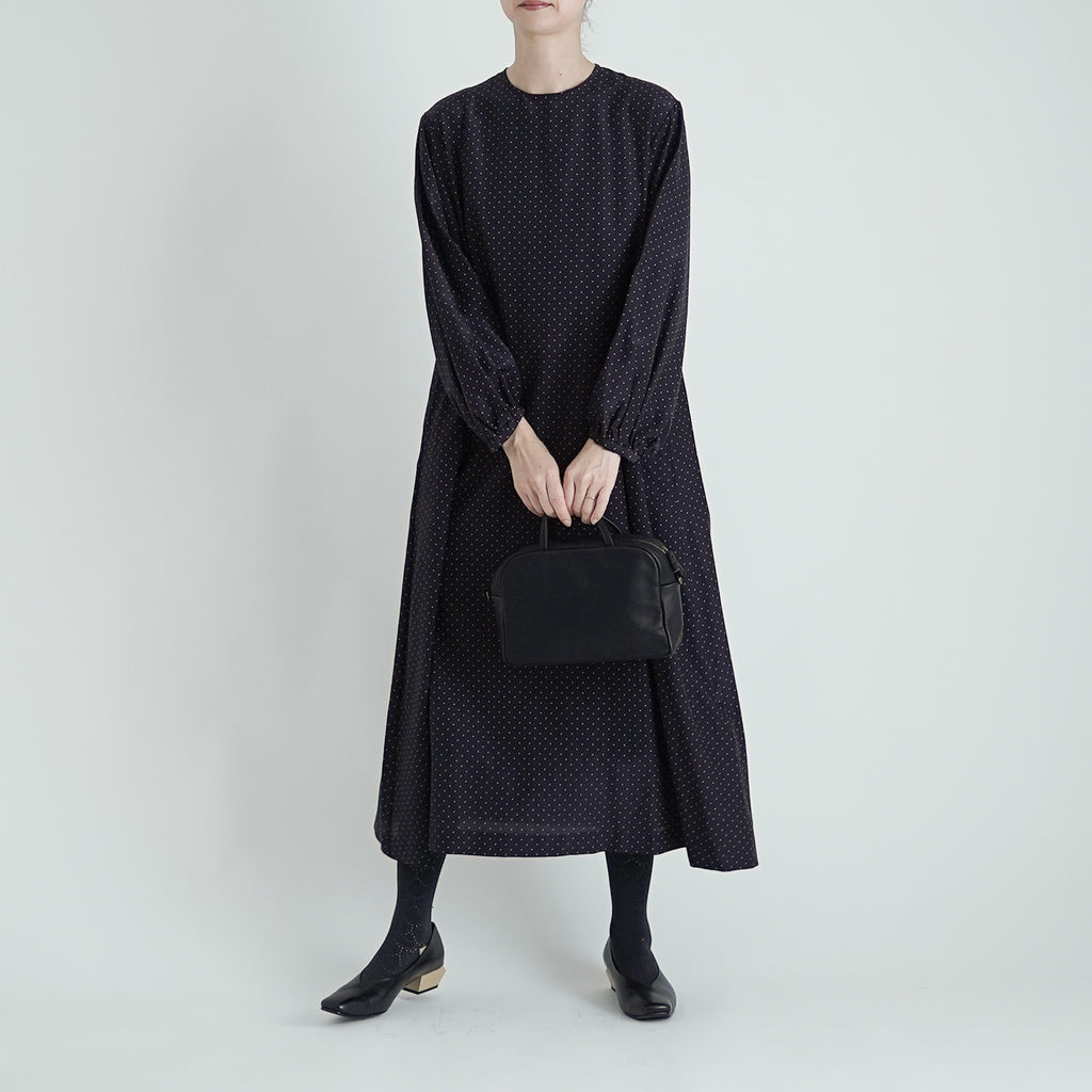 fruits of life ドットギャザーワンピース 水玉