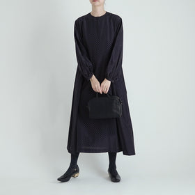 fruits of life ドットギャザーワンピース 水玉