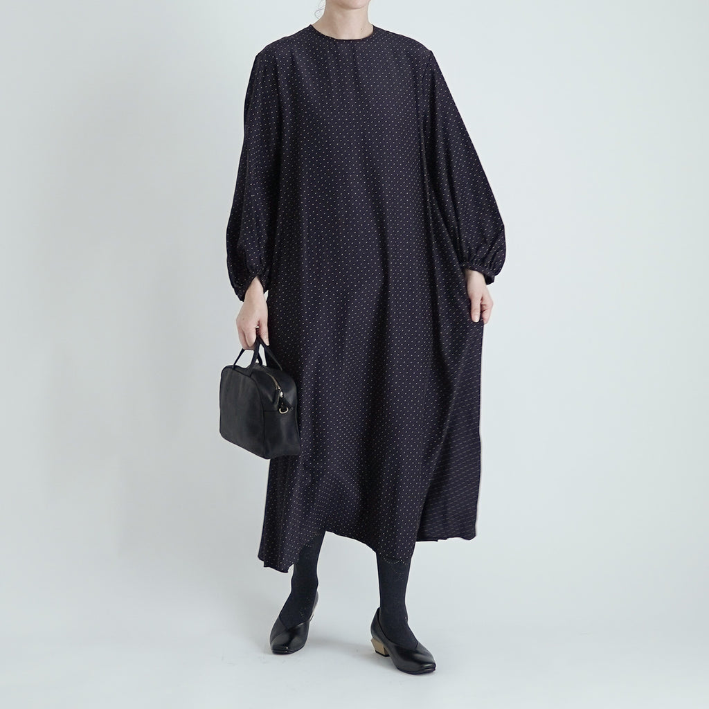 fruits of life ドットギャザーワンピース 水玉