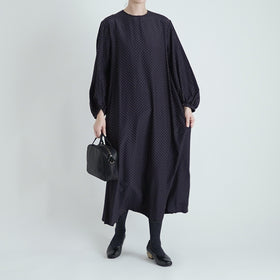 fruits of life ドットギャザーワンピース 水玉