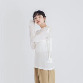 shida リボンプルオーバー