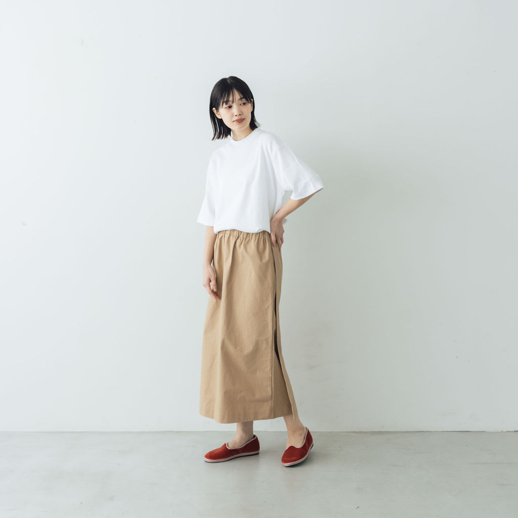 gicipi VONGOLA モックネック リラックスフィット Tシャツ