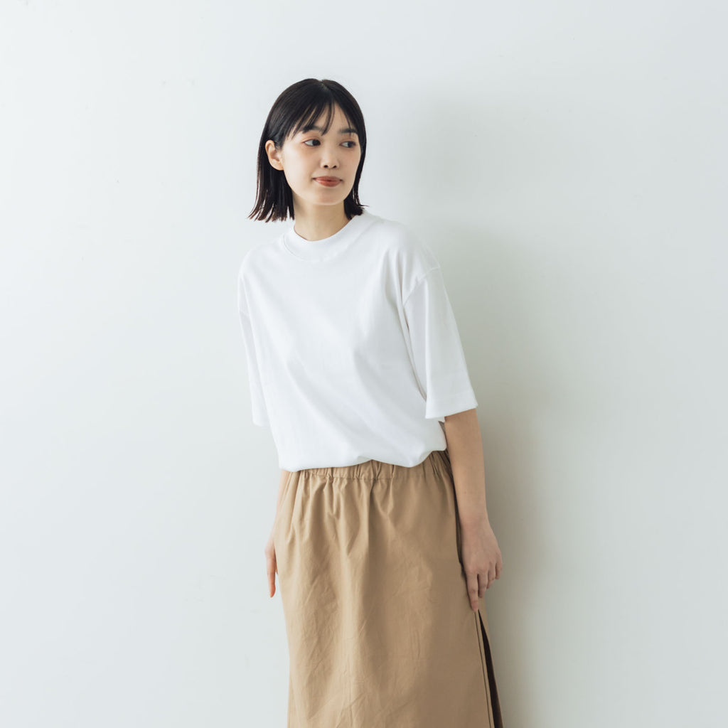 gicipi VONGOLA モックネック リラックスフィット Tシャツ