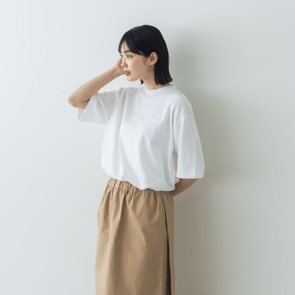 gicipi VONGOLA モックネック リラックスフィット Tシャツ