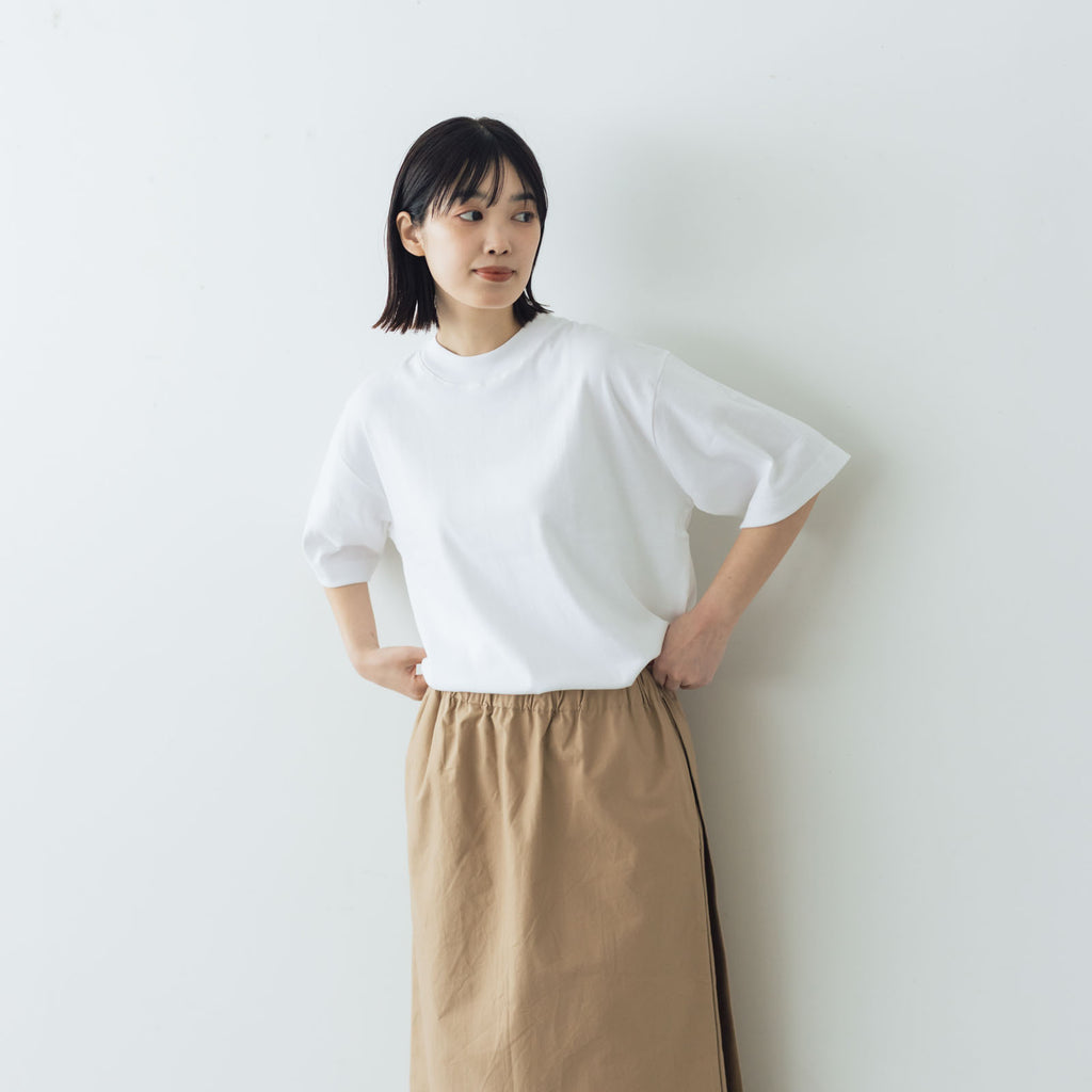 gicipi VONGOLA モックネック リラックスフィット Tシャツ