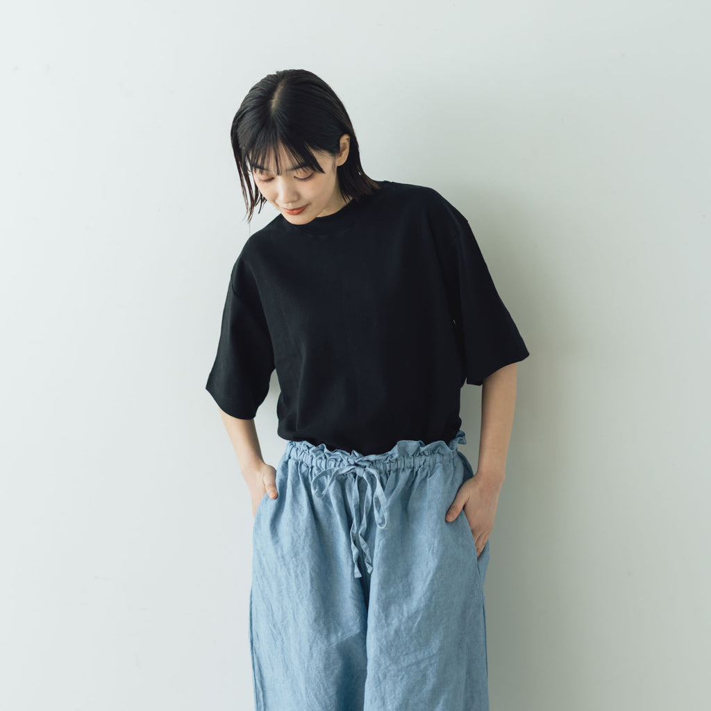 gicipi VONGOLA モックネック リラックスフィット Tシャツ