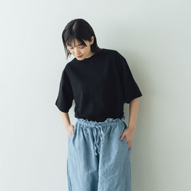 gicipi VONGOLA モックネック リラックスフィット Tシャツ