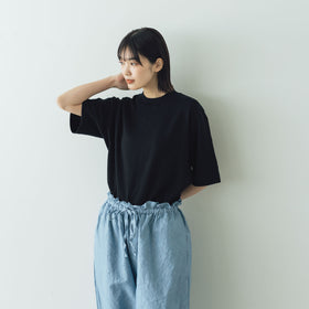 gicipi VONGOLA モックネック リラックスフィット Tシャツ