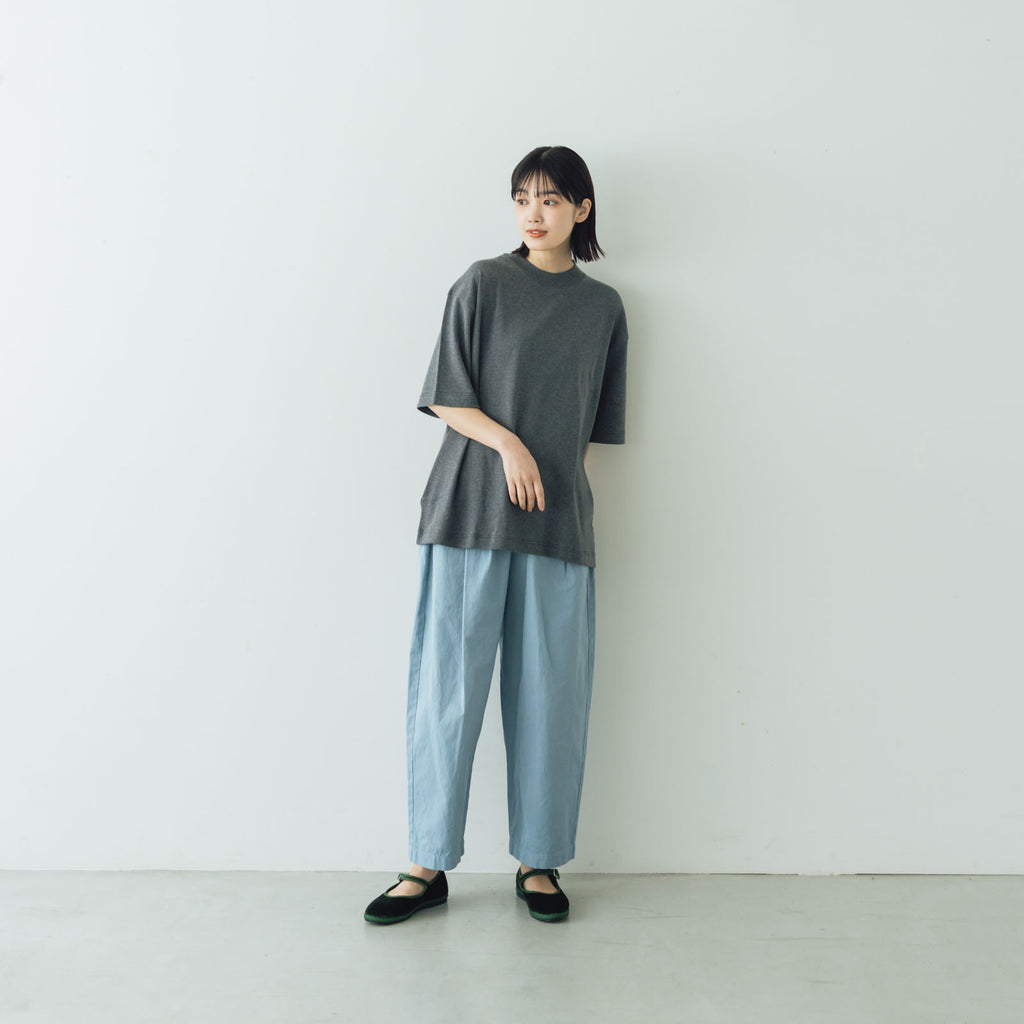 gicipi VONGOLA モックネック リラックスフィット Tシャツ