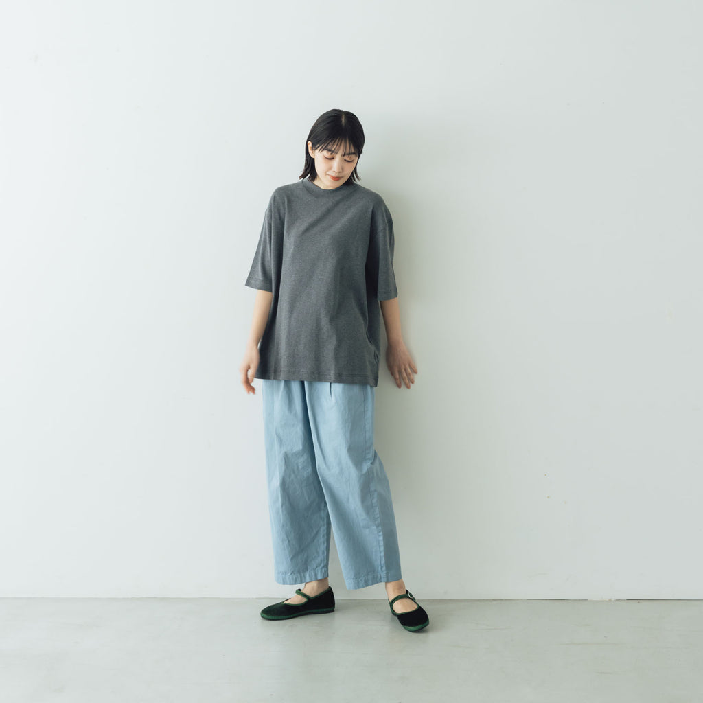 gicipi VONGOLA モックネック リラックスフィット Tシャツ