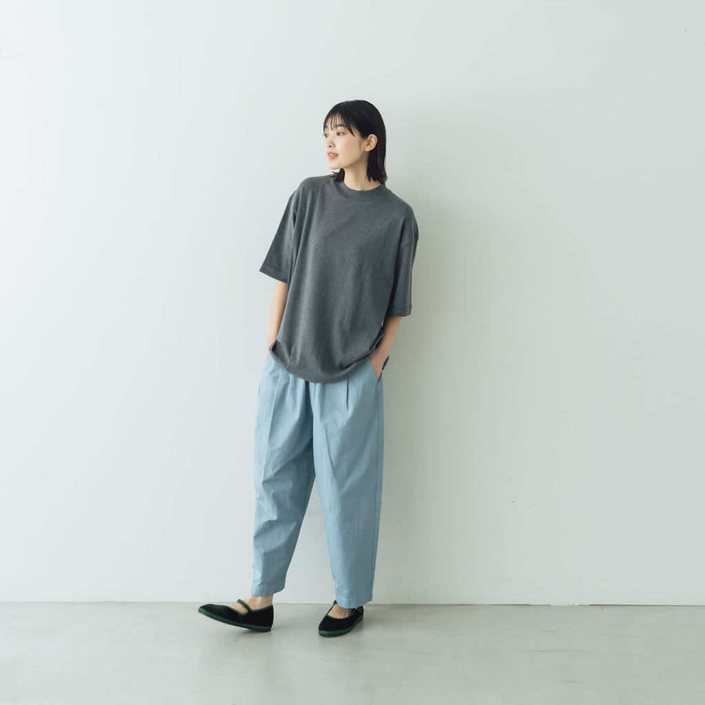 gicipi VONGOLA モックネック リラックスフィット Tシャツ