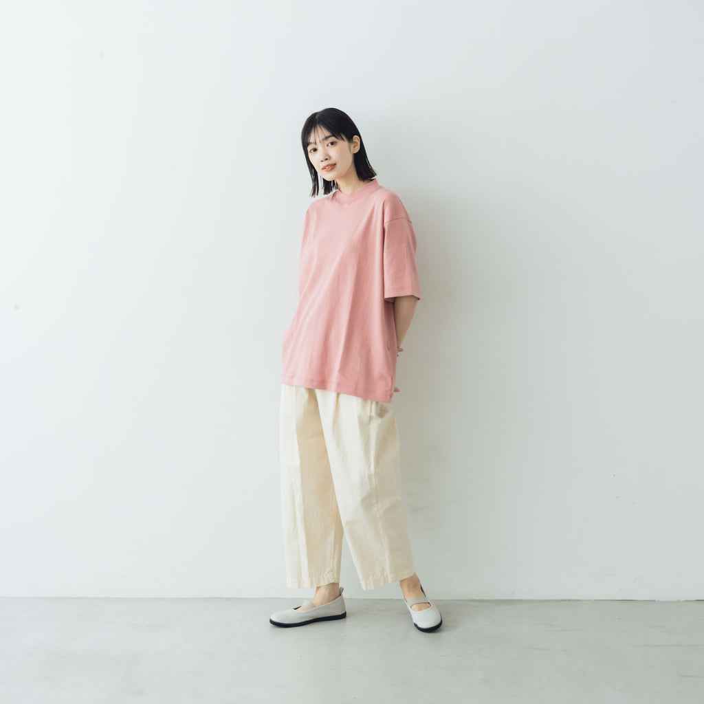 gicipi VONGOLA モックネック リラックスフィット Tシャツ