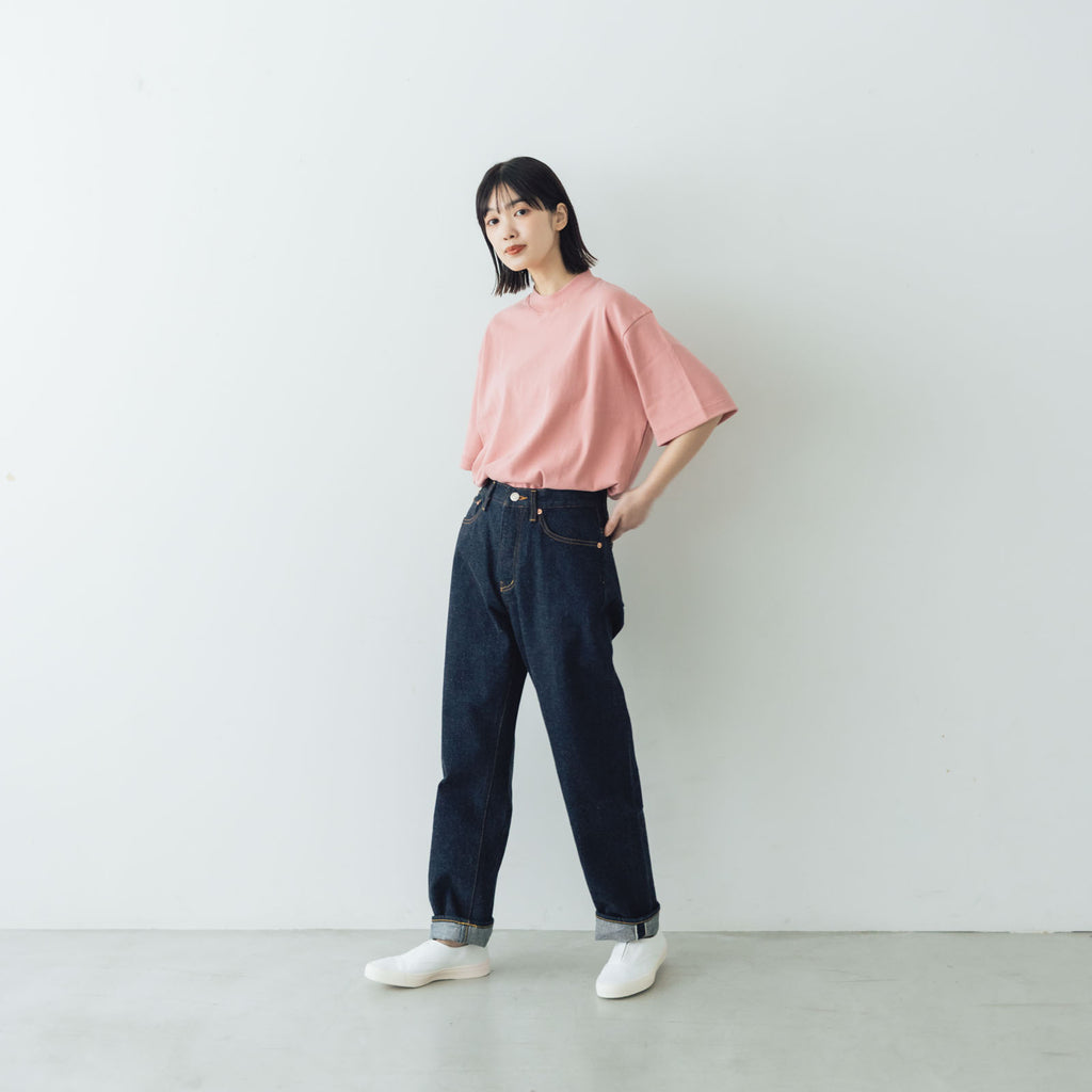 gicipi VONGOLA モックネック リラックスフィット Tシャツ