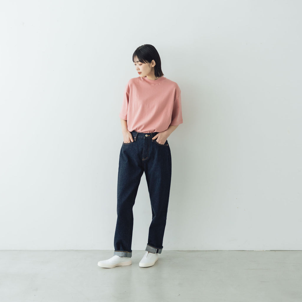 gicipi VONGOLA モックネック リラックスフィット Tシャツ