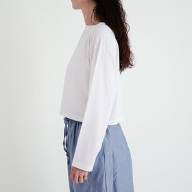 【SALE】gicipi PETROLIO クロップド丈 ボートネックカットソー