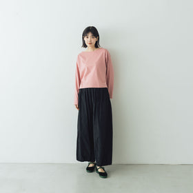 【SALE】gicipi PETROLIO クロップド丈 ボートネックカットソー