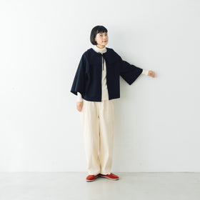 koton オーガニックコットン コーデュロイeaseテーパードパンツ エクリュ