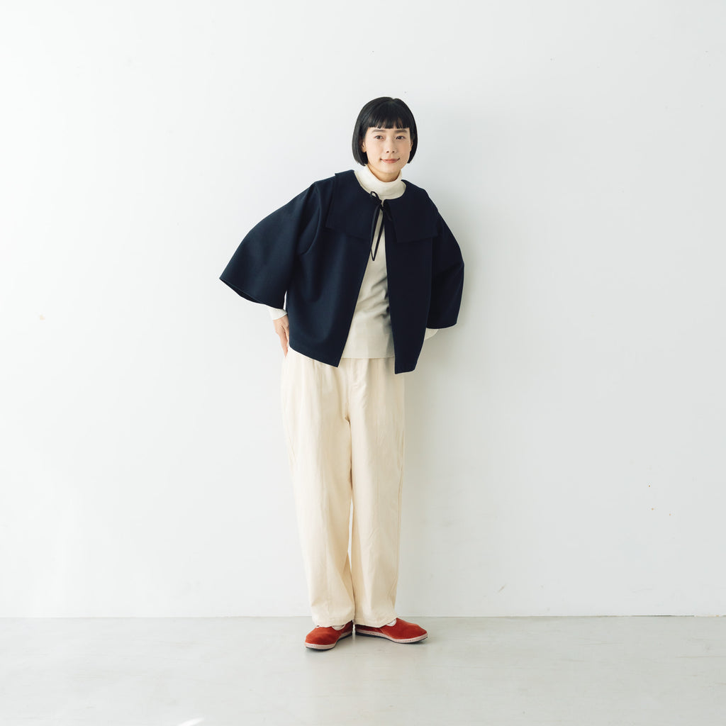 koton オーガニックコットン コーデュロイeaseテーパードパンツ エクリュ