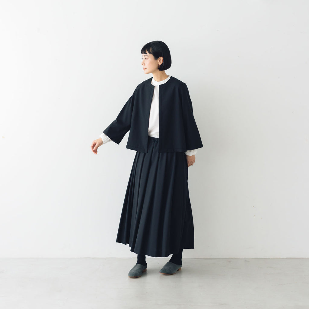 fruits of life ウールノーカラージャケット