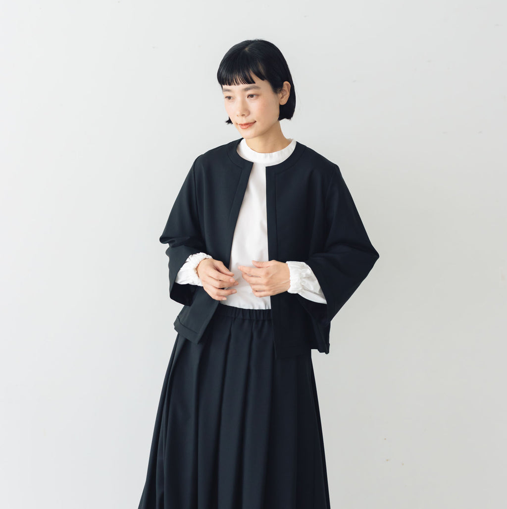 fruits of life ウールノーカラージャケット