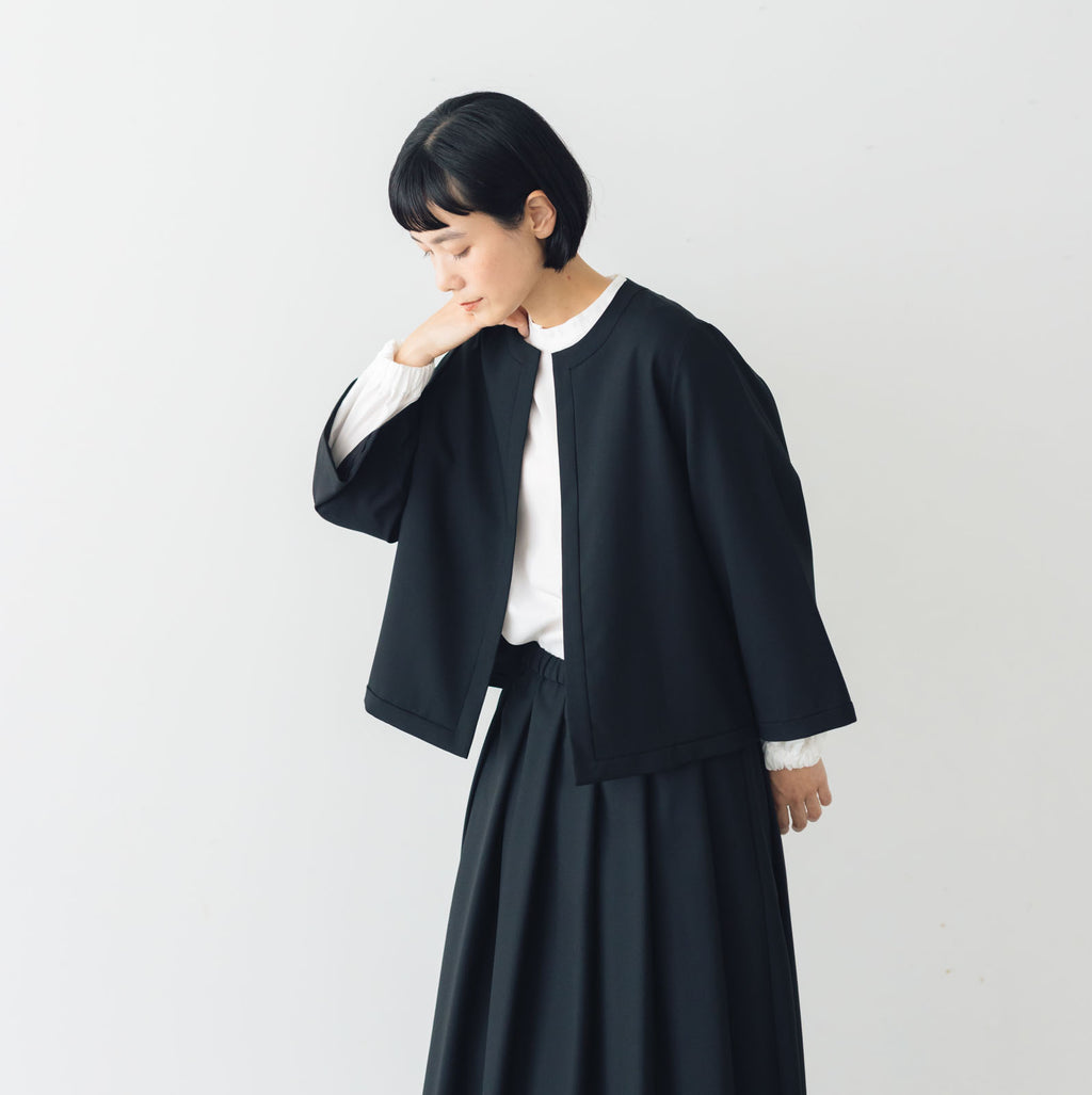 fruits of life ウールノーカラージャケット