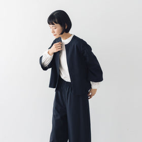 fruits of life ウールノーカラージャケット