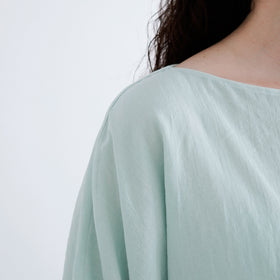 fruits of life バルーンプルオーバー 白緑色/ミントグリーン