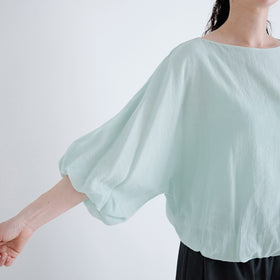 fruits of life バルーンプルオーバー 白緑色/ミントグリーン