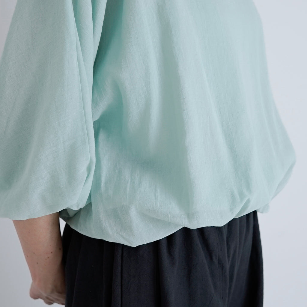 fruits of life バルーンプルオーバー 白緑色/ミントグリーン