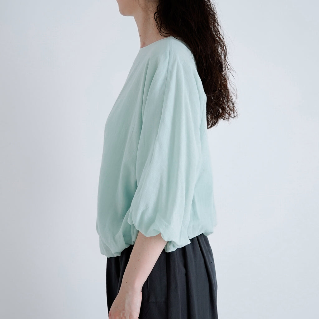 fruits of life バルーンプルオーバー 白緑色/ミントグリーン