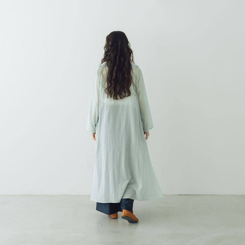 fruits of life セーラーカラーワンピース 白緑色/ミントグリーン