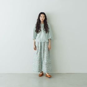 fruits of life バルーンプルオーバー 白緑色/ミントグリーン