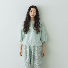 fruits of life バルーンプルオーバー 白緑色/ミントグリーン